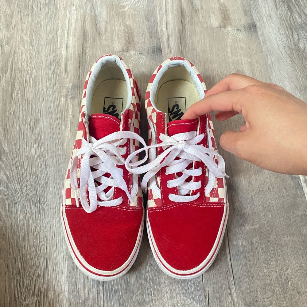 Red checker vans